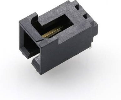 Molex Einbau-Stiftleiste Standard 1 Reihe in Schwarz und Gold - Bild 1