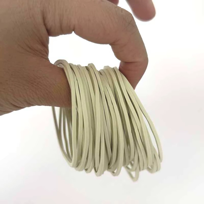 300 Stück elastische Gummibänder in Weiß aus Latex für Schule, Büro und Haushalt - Bild 2