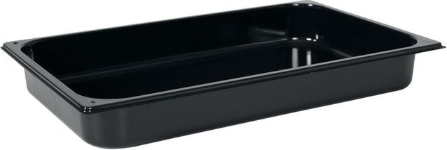 Schneider Backblech GN 1/1 aus Emaille, schwarz, rechteckig, B/T/H: 32,5 x 53,0 x 6,5 cm - Bild 1