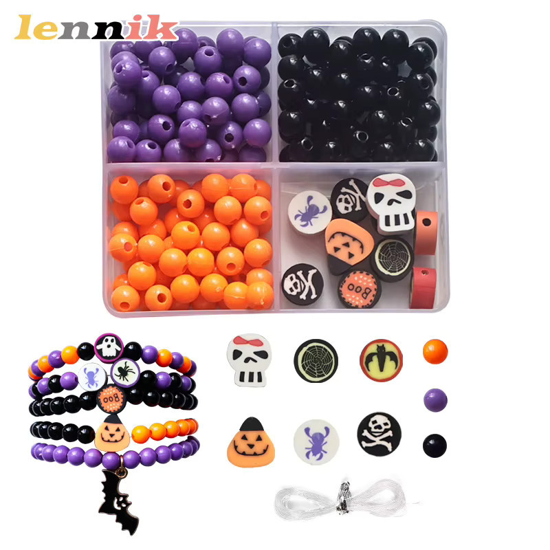 LENNIK Perlenarmband-DIY-Set, Kunstharz-Bastelperlen - Bild 4