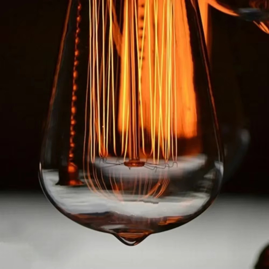 JOYINLED Vintage Edison LED-Glühbirnen ST64, E27, Warmweiß, Dimmbar, 40W, Transparent - Bild 4