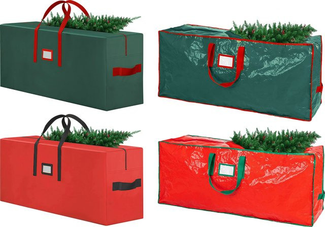 MOJOYCE Weihnachtsbaumtasche wasserdicht und faltbar, Farbe: Rot, B/T/H: 122 x 50 x 38 cm - Bild 1