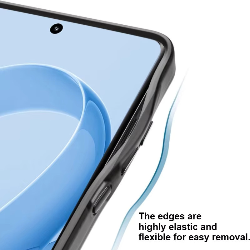Mattierte transparente Schutzhülle für Xiaomi Poco F8Pro und Poco F8Ultra mit magnetischer Aufladung und stoßfestem Airbag-Schutz, Schwarz - Bild 5