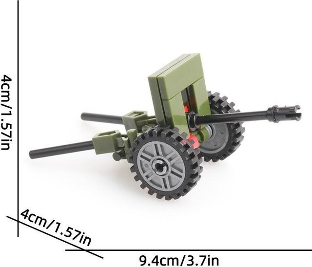 DBPALY Weltkrieg 2 WW2 SWAT Armee Bausteine Set Maschinengewehr Raketenwerfer - Bild 1