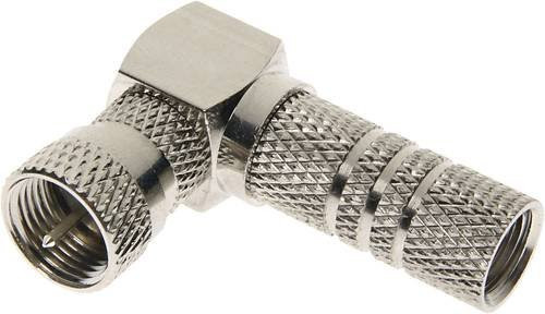 Schwaiger F-Winkelstecker 2er-Set in Silber mit 7 mm Durchmesser - Bild 1
