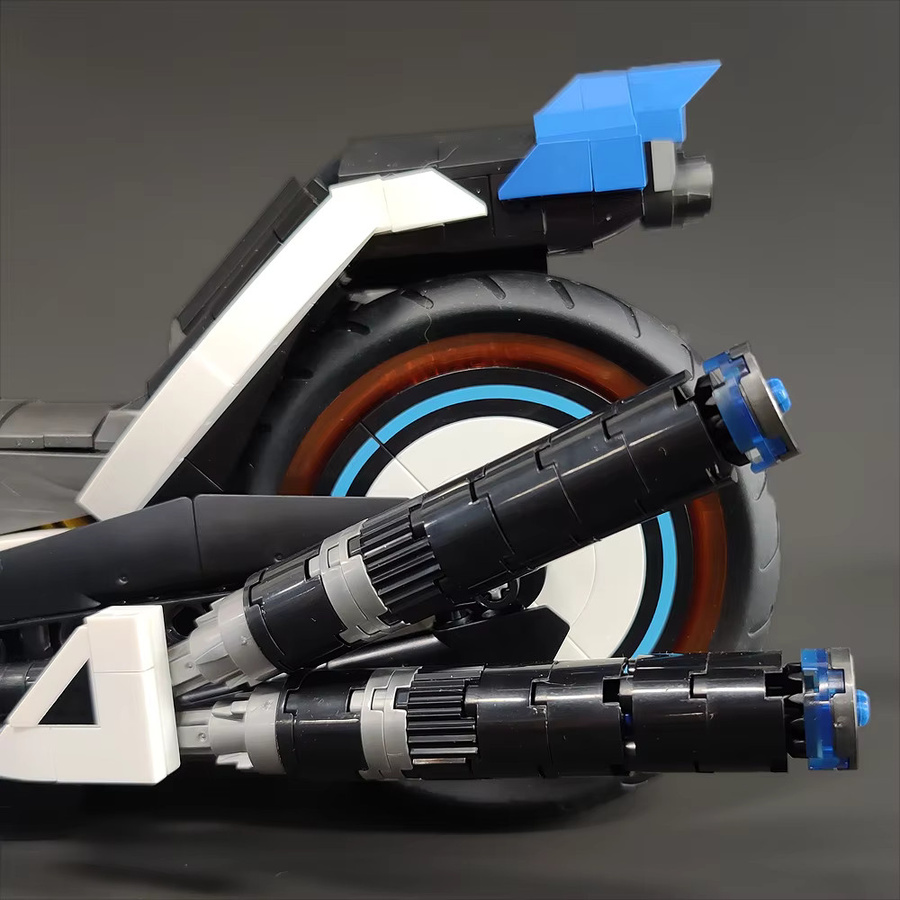 Benhuai Super Speed CYBERANGEL Bricks, Motorrad-Modellauto-Bausteine, 3 Montagesets - Bild 2