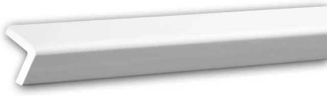 Profhome Flexible Eckleiste Stuckleiste aus Polyurethan, Weiß, Länge: 200 cm, B/H: 3 x 3 cm - Bild 1