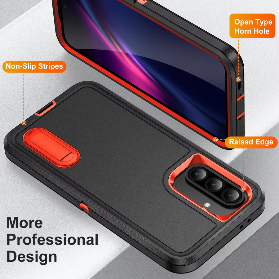 Robuste Militär-Schutzhülle für Samsung Galaxy A-Serie in Schwarz, Grau oder Grün - Bild 5