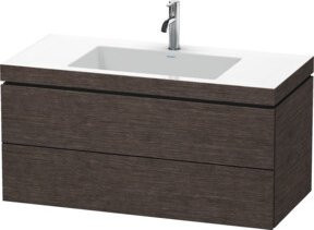 Duravit Waschtischunterschrank L-Cube c-bonded, wandhängend, 2 Schubladen, B/T: 100 x 48 cm - Bild 1