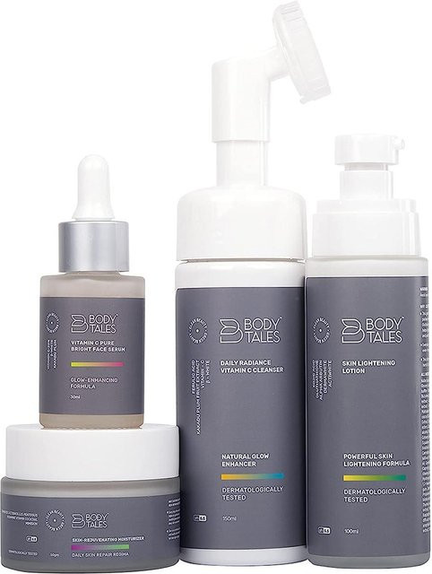Bodytales Universal C Skin Refiner Kit, Serum, Reiniger, Feuchtigkeitscreme, Lotion, Vitamin C, Unisex - Bild 1