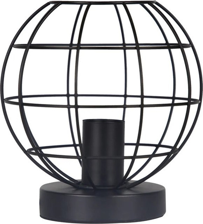 NETTLIFE Vintage Tischlampe in Schwarz aus Metall im Industrie-Design mit E27 Fassung für bis zu 40W