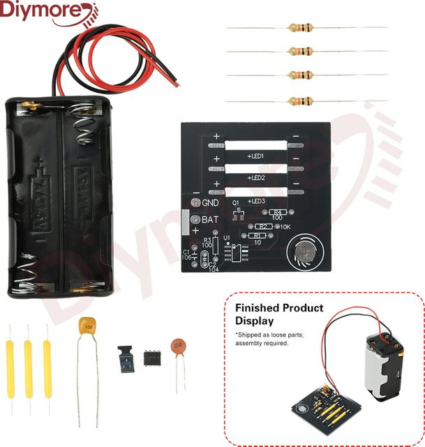 diymore Touch Stufenloses Dimmen Elektronisches DIY Engineering Kit für Elektronik-Lötfähigkeiten und Hobbyisten - Bild 1