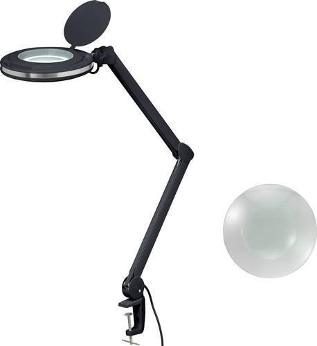 TOOLCRAFT LED-Lupenleuchte Schwarz mit Klemmhalterung und 1,75-facher Vergrößerung - Bild 1