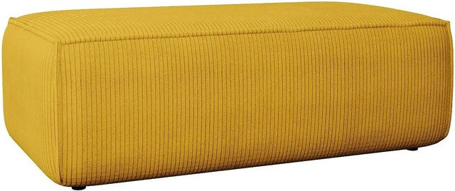 Vente-unique Sitzhocker Amelia Gelb Cord Durchmesser: 102 cm - Bild 1