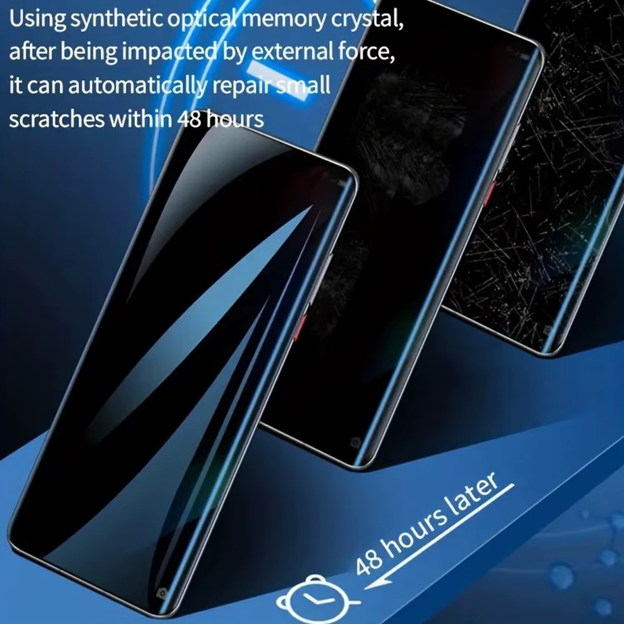 3er Pack Anti-Spy Hydrogel-Displayschutzfolie für Google Pixel 8 8a 8 Pro 9 9a 9 Pro 10 Pro XL Privacy Water Gel Soft Film Transparent - Bild 5