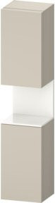 Duravit Hochschrank Qatego in Weiß und Beige, matt, B/T/H: 40 x 36 x 176 cm - Bild 1