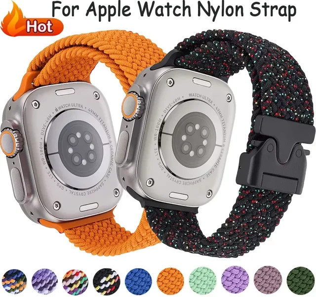 Uhrenarmband Nylon, geflochtenes Fallschirmarmband, Bunt, Unisex - Bild 1
