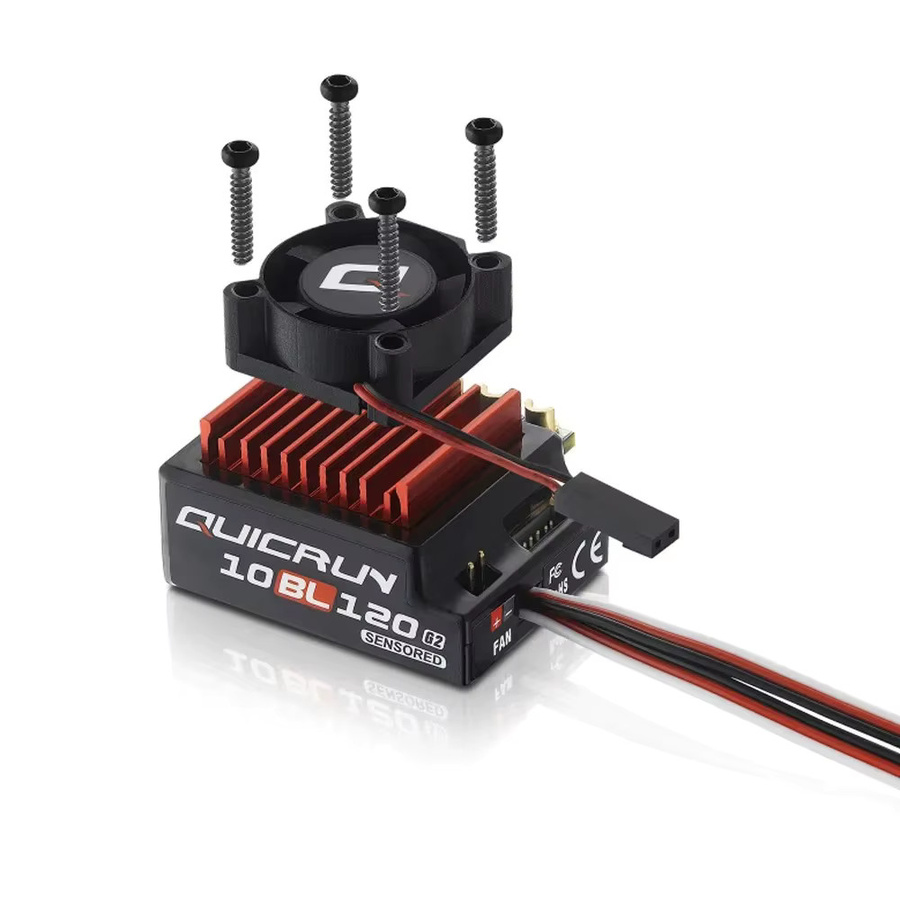 Hobbywing QUICRUN Sensored 10BL120 G2 120A 2-3S Lipo Brushless ESC mit Karte - Bild 2