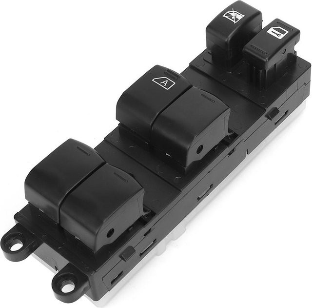 Koogeelife Fensterheber Hauptschalter für die linke Fahrerseite passend für Nissan Tiida C11 SC11 C11Z, Schwarz - Bild 1