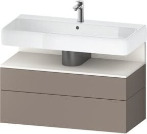 Duravit Waschtischunterschrank Qatego Wandhängend, Weiß, B/T/H: 99 x 47 x 59 cm - Bild 1