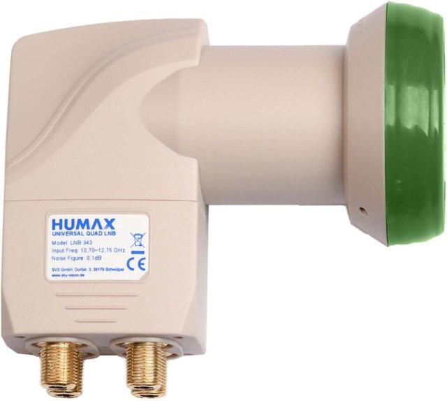 Humax Quad LNB Green Power LNB 343 in Weiß - Bild 1