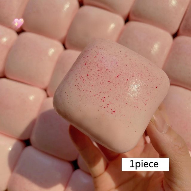 Binchi Squishy Simulation Quadratisches Brot Knetspielzeug, rosa - Bild 1