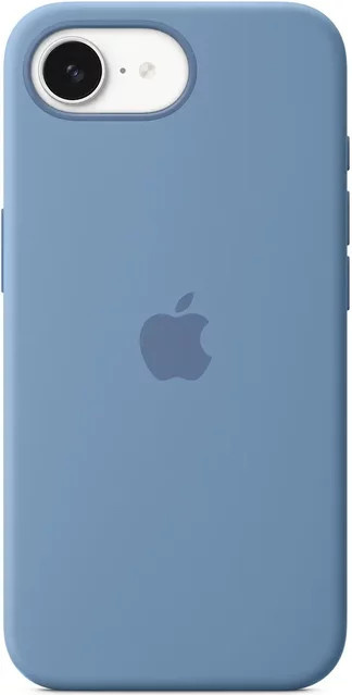 Apple Silikon Case für iPhone 16e in Winterblau - Bild 1
