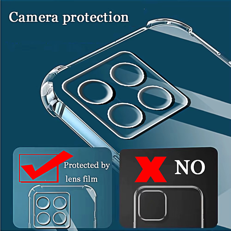 Transparente stoßfeste Silikon-Soft-Hülle für Xiaomi Mi 15 14 14T 13 13T 12 12X 12S 12T 11 11T Pro Lite 5G Clear Cover - Bild 3