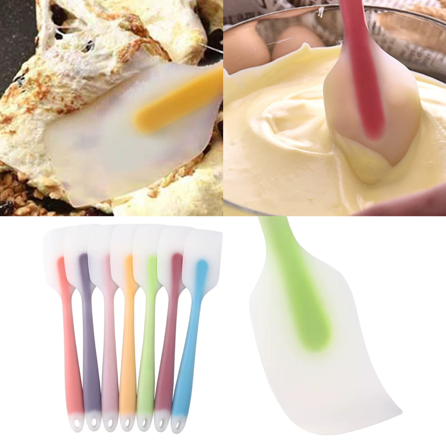 Aleekit 5er Set Silikon-Teigschaber Set, Antihaft-Backzubehör für die Küche, Mehrfarbig - Bild 4