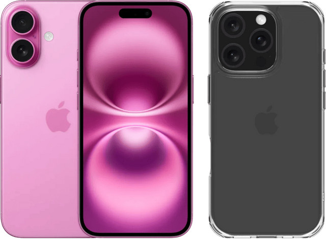 Apple iPhone 16 128GB Rosa mit transparentem BlueBuilt Protective Backcover - Bild 1