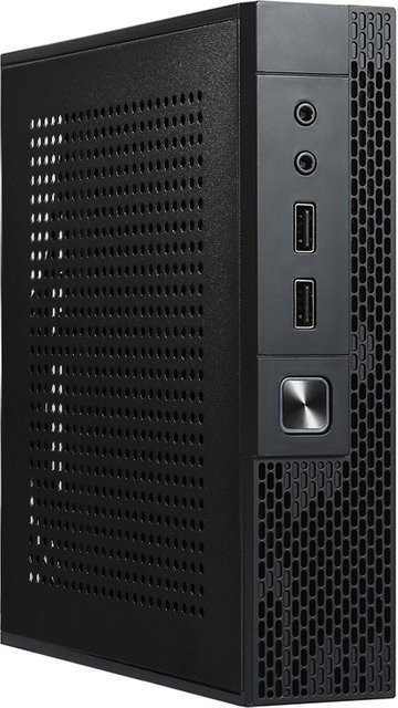 TFDP Mini-ITX HTPC Gehäuse für PC und Überwachungsserver in Schwarz - Bild 1