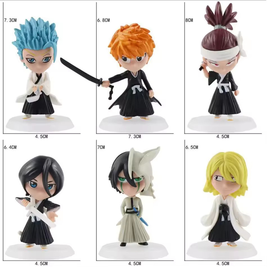 ZXZ Bleach Anime Figur Ichigo aus PVC in Schwarz und Multicolor als Schreibtisch Dekoration - Bild 2