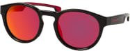 Carrera CARDUC Sonnenbrille, Rund, Vollrand, Kunststoff, Herren, Schwarz, Grau, Rot - Bild 1