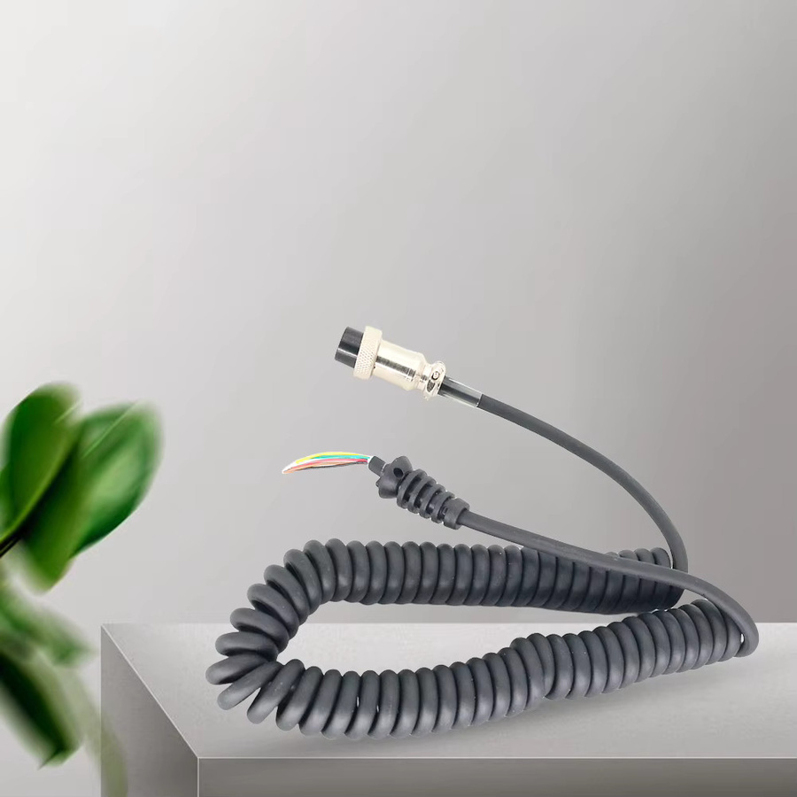 ICOM HM-36 Handlautsprechermikrofon-Kabel, 8-poliges Spiralkabel in Schwarz für ICOM IC-449C und 229C - Bild 2
