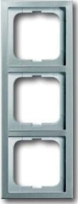 Busch-Jaeger 3-fach Rahmen Edelstahl Silber 1723-866K - Bild 1
