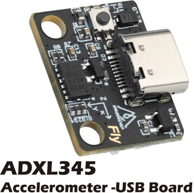 ADXL345 Beschleunigungsmesser mit USB-Anschluss für Klipper, Raspberry Pi und Voron V0.1 in Schwarz und Grau - Bild 1