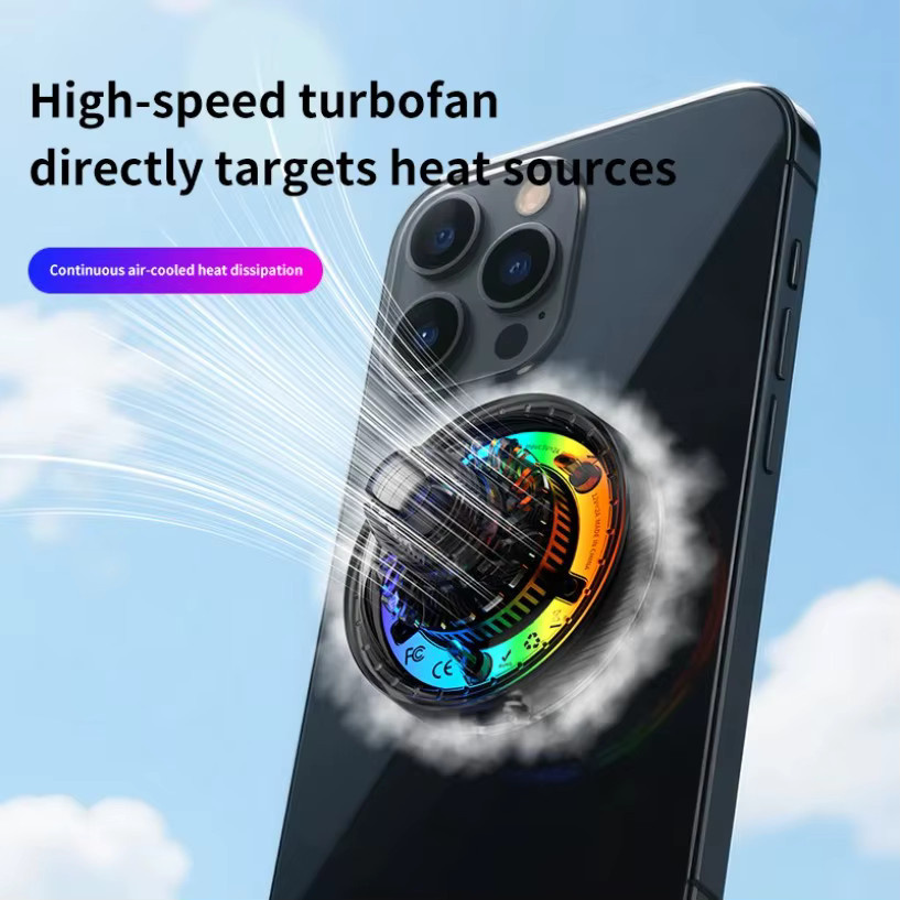 VIKEFON Magnetische Auto-Handyhalterung mit Qi2.2 25W Kabellosem Ladegerät, Luftkühlung und RGB-Licht, kompatibel mit MagSafe iPhone 17 16 15 14 13 12, Multicolour - Bild 6