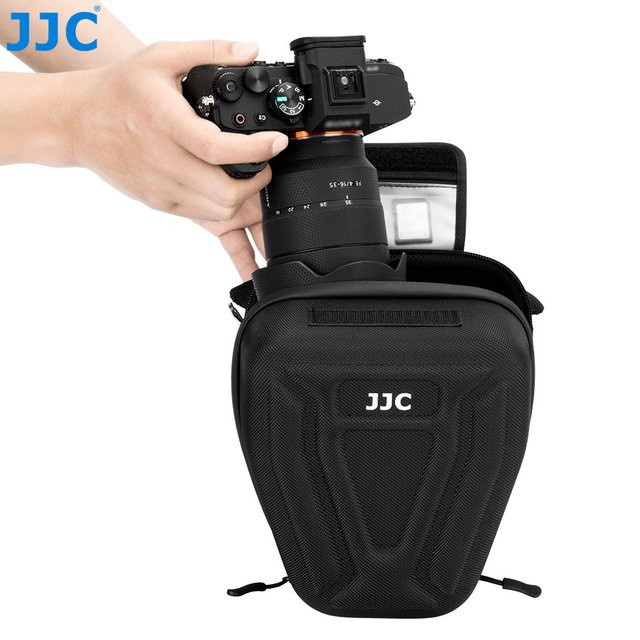 JJC Kameratasche Schutzhülle Tragetasche in Schwarz kompatibel für Canon R10 R8 R7 Sony a7C II a7R V a7CR a7 IV Nikon Zf Z8 Z7 Fujifilm - Bild 1
