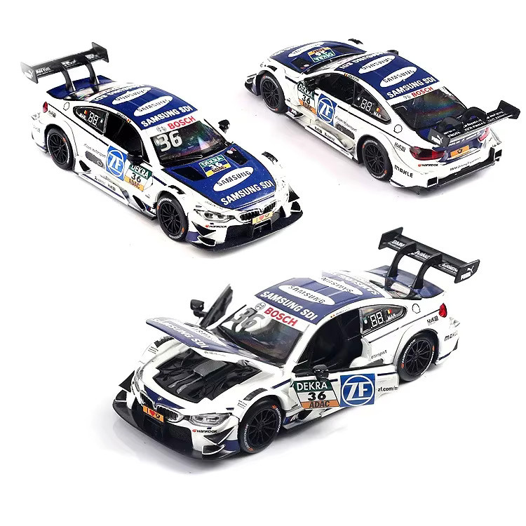 MAKEDA BMW M4 DTM M8 GTE, Spielzeugautos, Metall, mit Licht und Sound - Bild 3