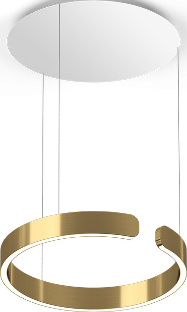 Occhio Mito Sospeso 40 Up Pendelleuchte LED in Bronze und Gold, dimmbar und höhenverstellbar - Bild 1