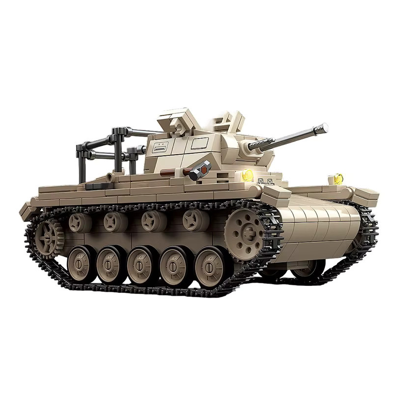 PZ.BEOB.WG.II Weltkrieg II Tank Fahrzeug Modell, Bausteine, 658 Teile - Bild 2
