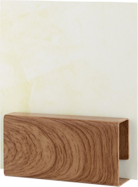 VEGA Tischkartenhalter Quader für Speisekarten, braun, 2er Pack, L x B x H: 8,5 x 4,2 x 4,2 cm - Bild 1