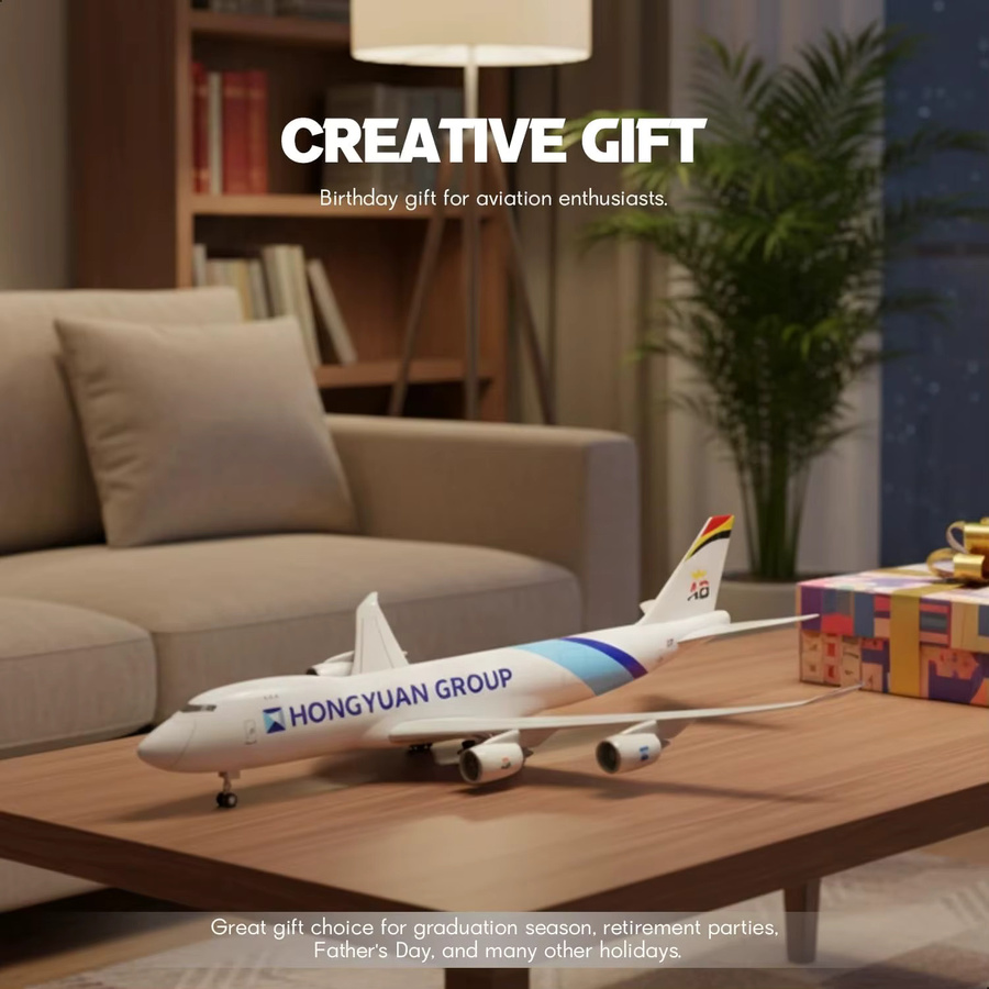 ZOCO B747 Frachtflugzeug-Modell, 1/160, aus Resin, ab 14 Jahren - Bild 3