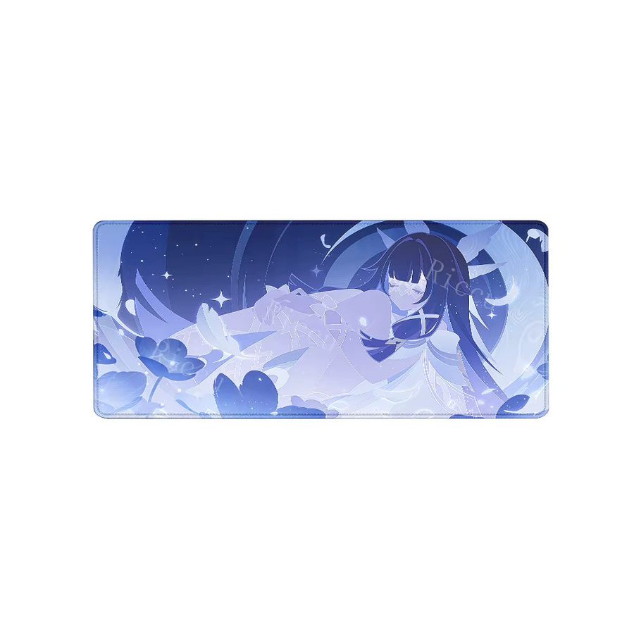 Genshin Impact Columbina Gaming-Mauspad mit Charakter-Muster in Blau, große Schreibtischunterlage aus Gummi mit HD-Druck für PC und Laptop - Bild 5