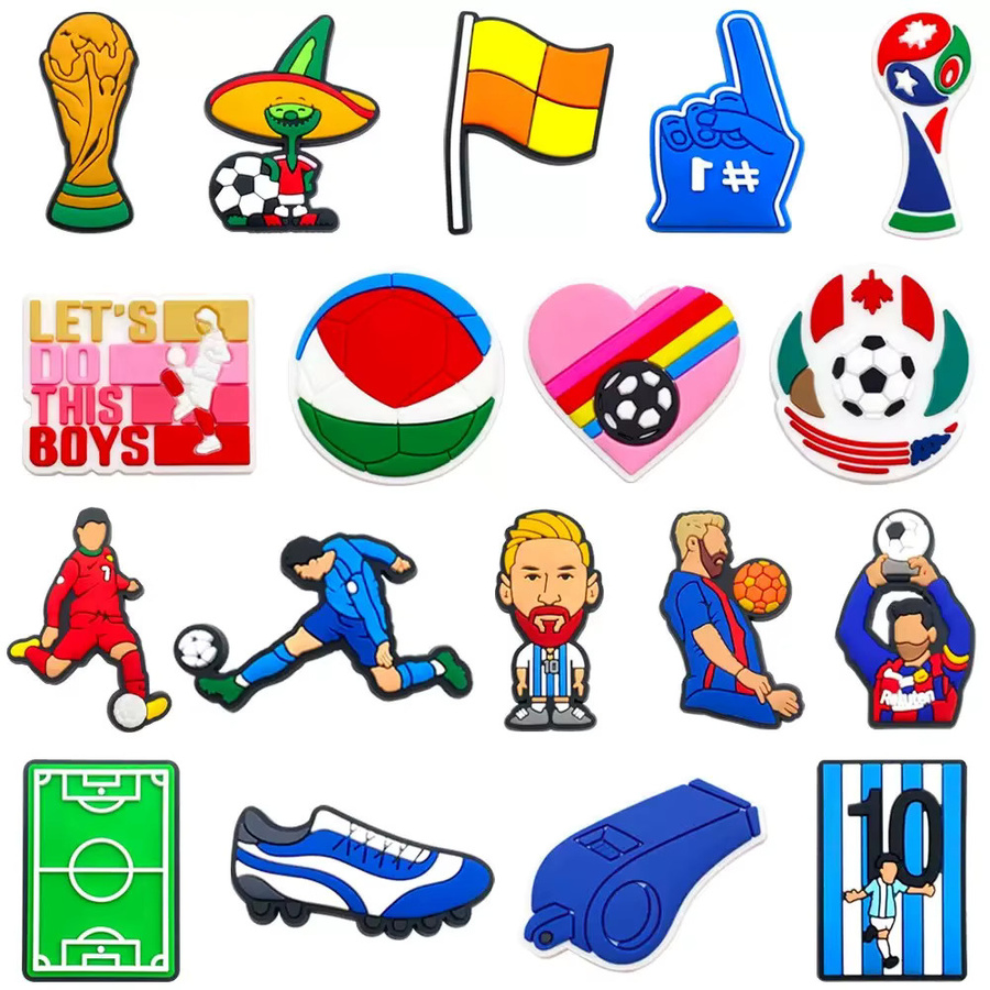 Hot Toys Fußball-Serie Schuh-Charms, PVC, Damen, Herren - Bild 4
