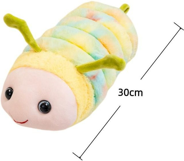 Yiran Health & Beauty Raupen-Stofftier, Insekten-Stoffpuppe, Bunt / Mehrfarbig - Bild 1