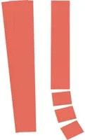 Ultradex Einsteckkarte Planrecord in Rot, Breite: 6 cm, Höhe: 3,2 cm - Bild 1