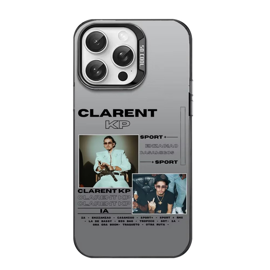 C-Clarent Scat Pack Designer Handyhülle für iPhone 17 16 15 14 13 12 11 Pro Max in Weiß mit Matt Laser Aurora Effekt - Bild 4