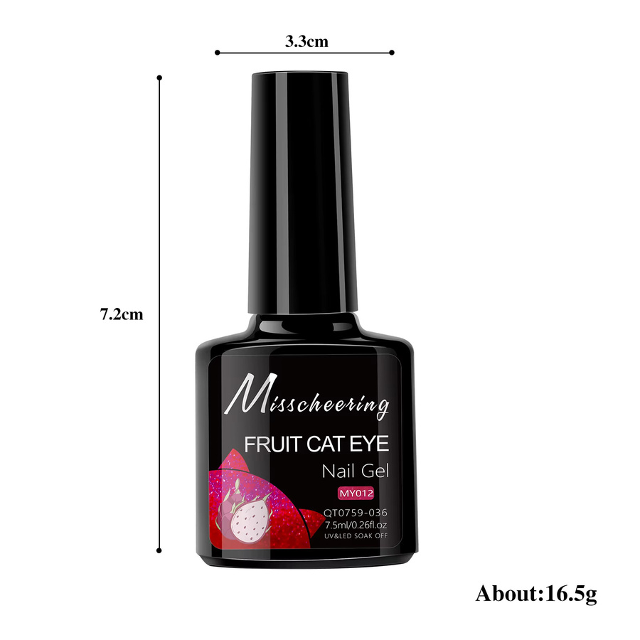 Misscheering Nagellack, 12 Farben, Obst-Katzenaugen-Effekt, schimmernd - Bild 5