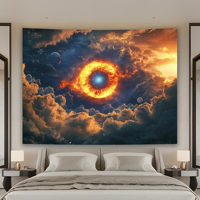 Stargate Wandteppich aus Polyester von JMG Household Supplies, mehrfarbig, B: 150 cm, H: 130 cm - Bild 1